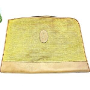 Yves Saint Laurent Leather Clutch Bag